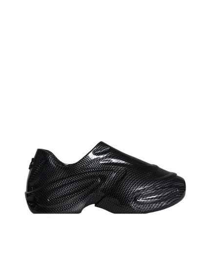 Чоловічі кросівки Dolce &amp; Gabbana Black Foiled Rubber Toy Low Top