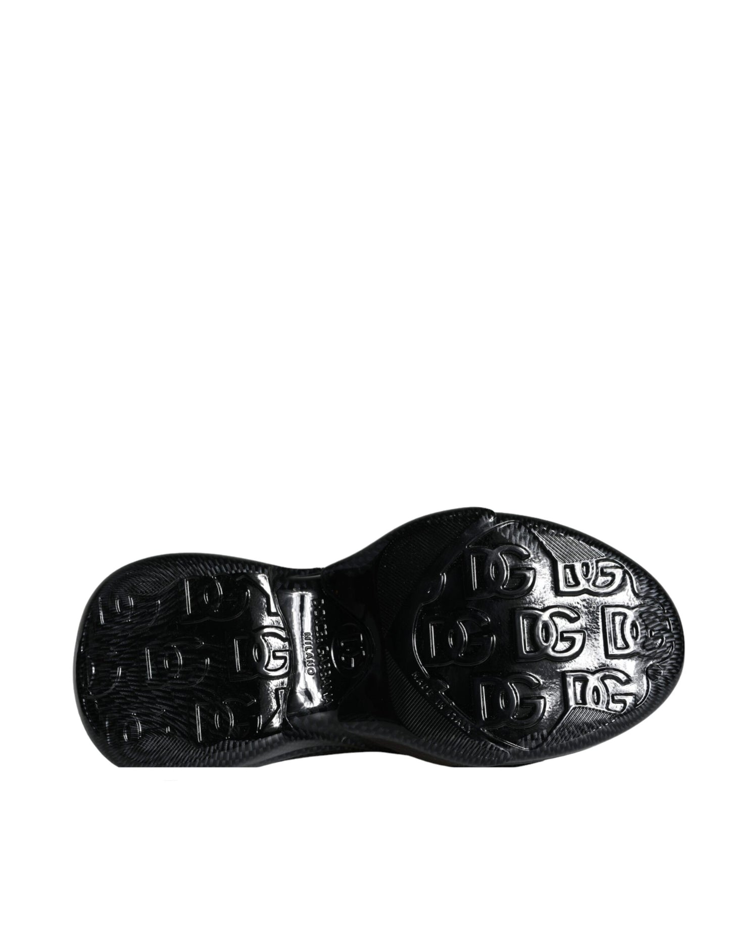Чоловічі кросівки Dolce &amp; Gabbana Black Foiled Rubber Toy Low Top