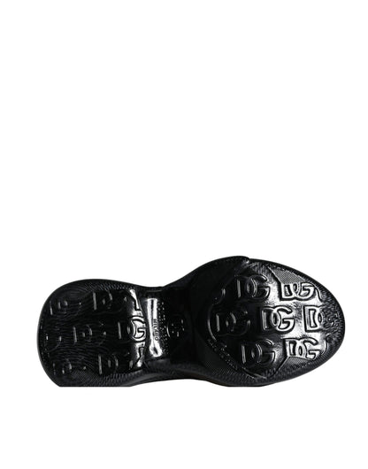 Чоловічі кросівки Dolce &amp; Gabbana Black Foiled Rubber Toy Low Top