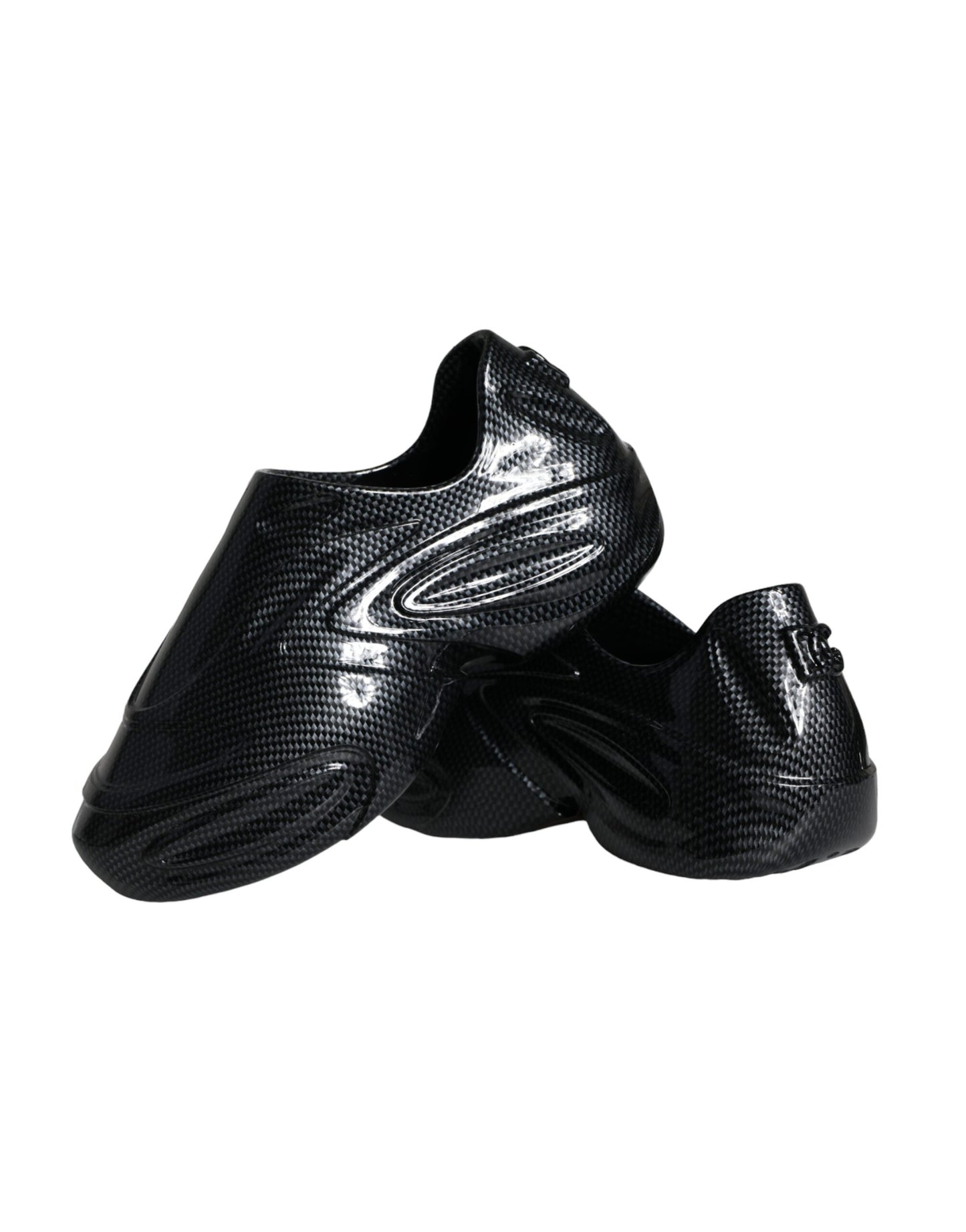 Чоловічі кросівки Dolce &amp; Gabbana Black Foiled Rubber Toy Low Top