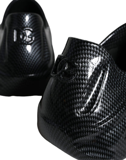 Чоловічі кросівки Dolce &amp; Gabbana Black Foiled Rubber Toy Low Top