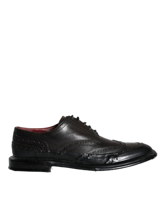 Офіційні чоловічі туфлі Dolce &amp; Gabbana зі шкіри Oxford Wingtip