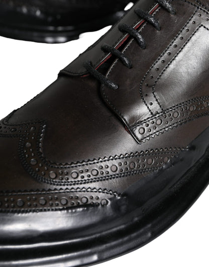 Офіційні чоловічі туфлі Dolce &amp; Gabbana зі шкіри Oxford Wingtip