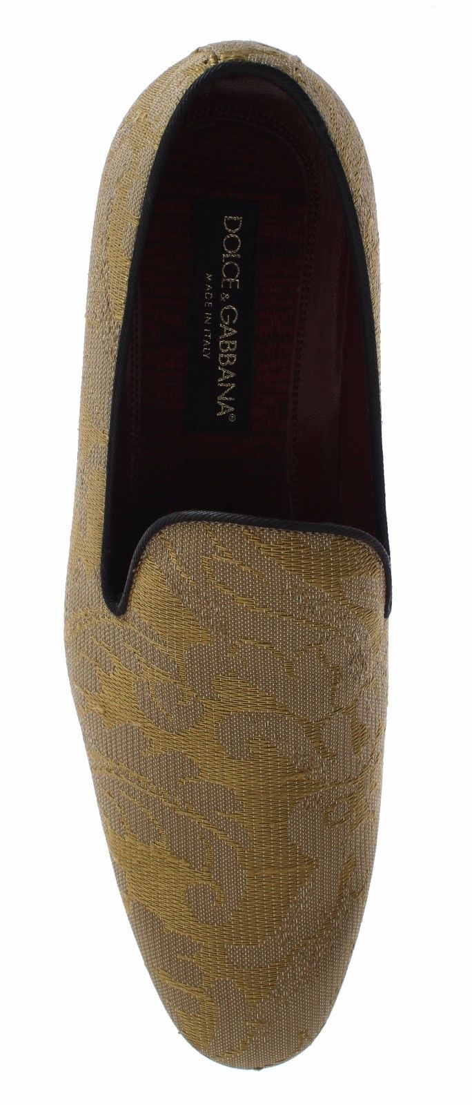 Шовкові лофери Dolce &amp; Gabbana у стилі золотого бароко