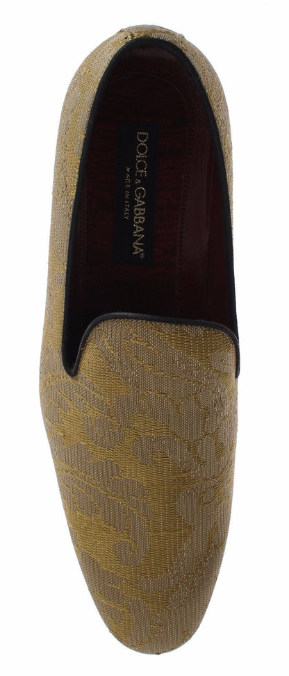 Шовкові лофери Dolce &amp; Gabbana у стилі золотого бароко