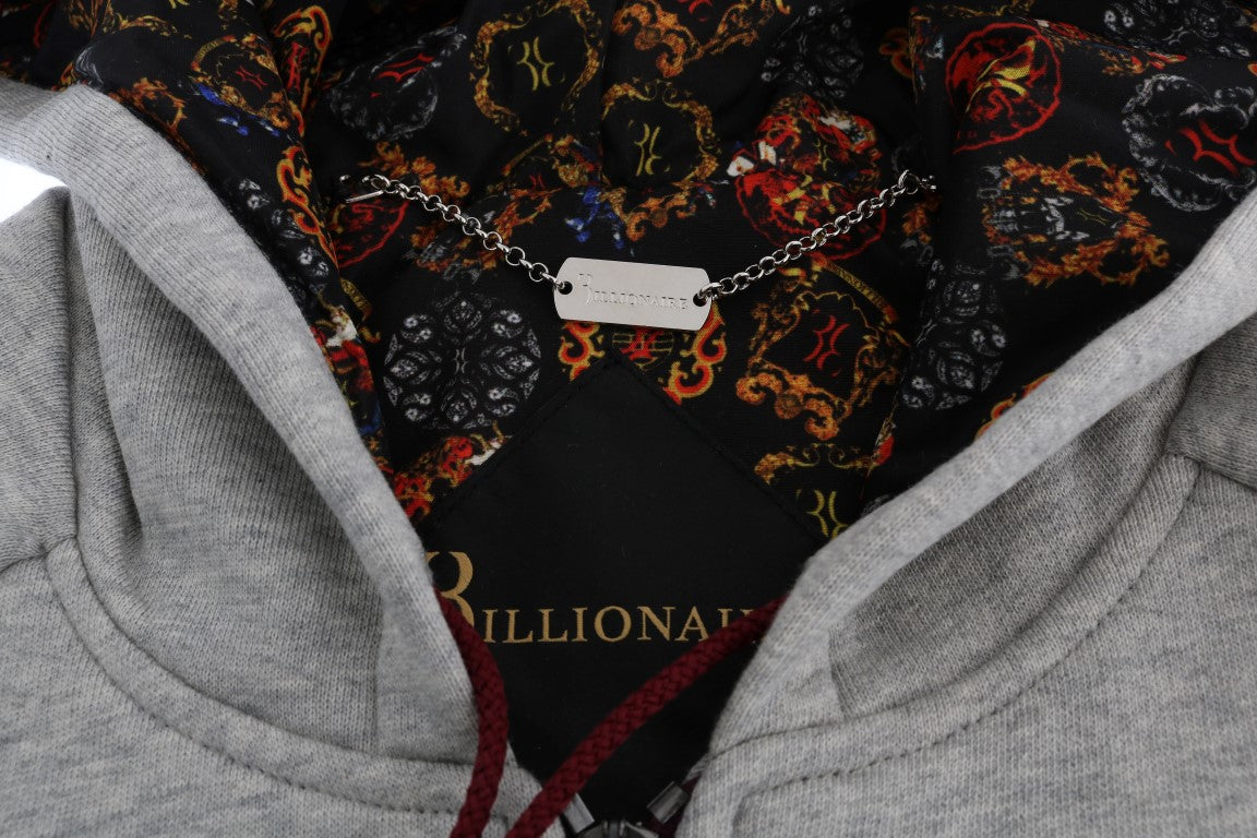 Елегантний сірий бавовняний спортивний костюм Billionaire Italian Couture