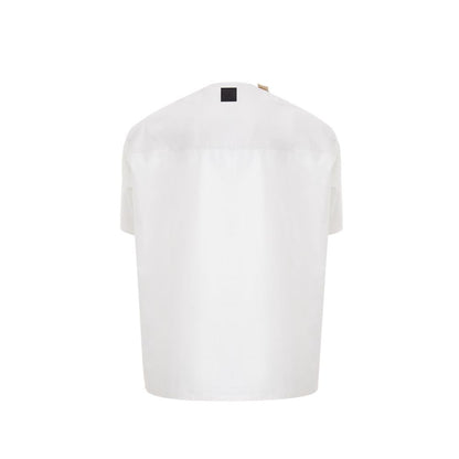 Білий бавовняний светр Emporio Armani