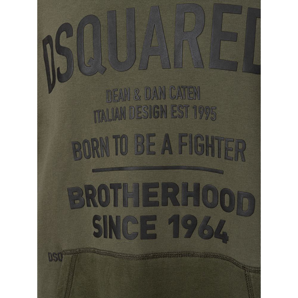 Зелений бавовняний светр Dsquared²