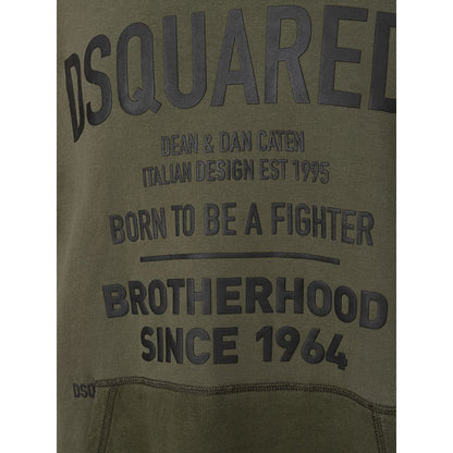 Зелений бавовняний светр Dsquared²