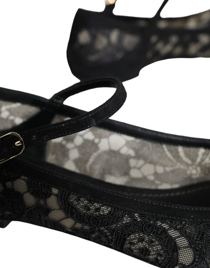 Черевики Dolce &amp; Gabbana Taormina Lace Bellucci на плоскій підошві