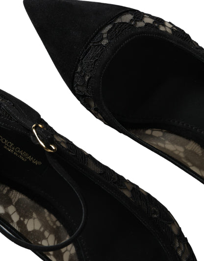 Черевики Dolce &amp; Gabbana Taormina Lace Bellucci на плоскій підошві
