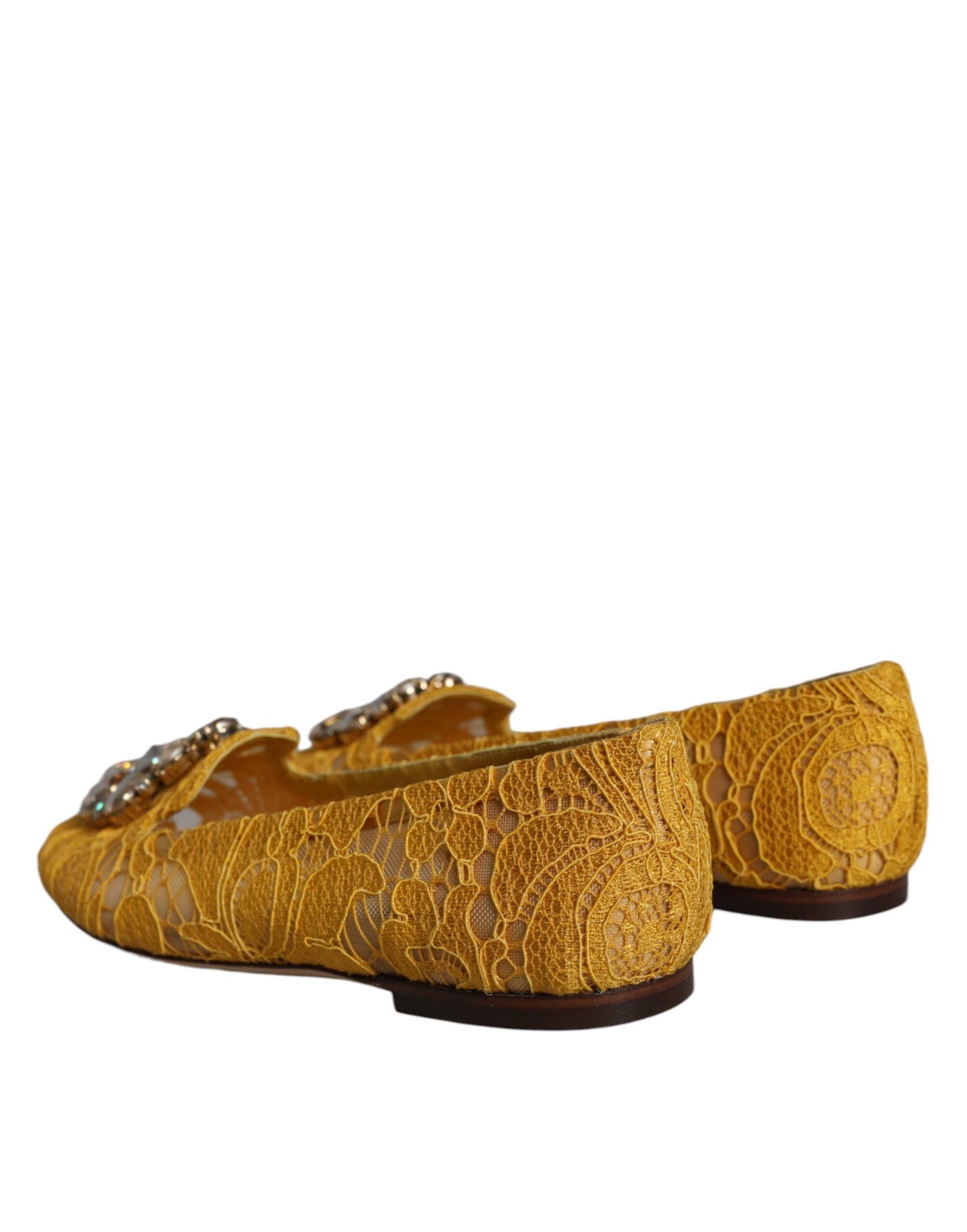 Балетки Dolce &amp; Gabbana з гірчицею і кришталем