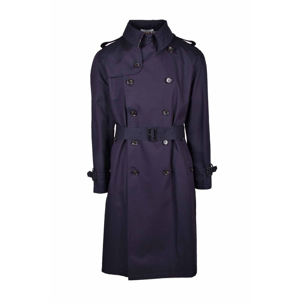 Бавовняна синя куртка Aquascutum