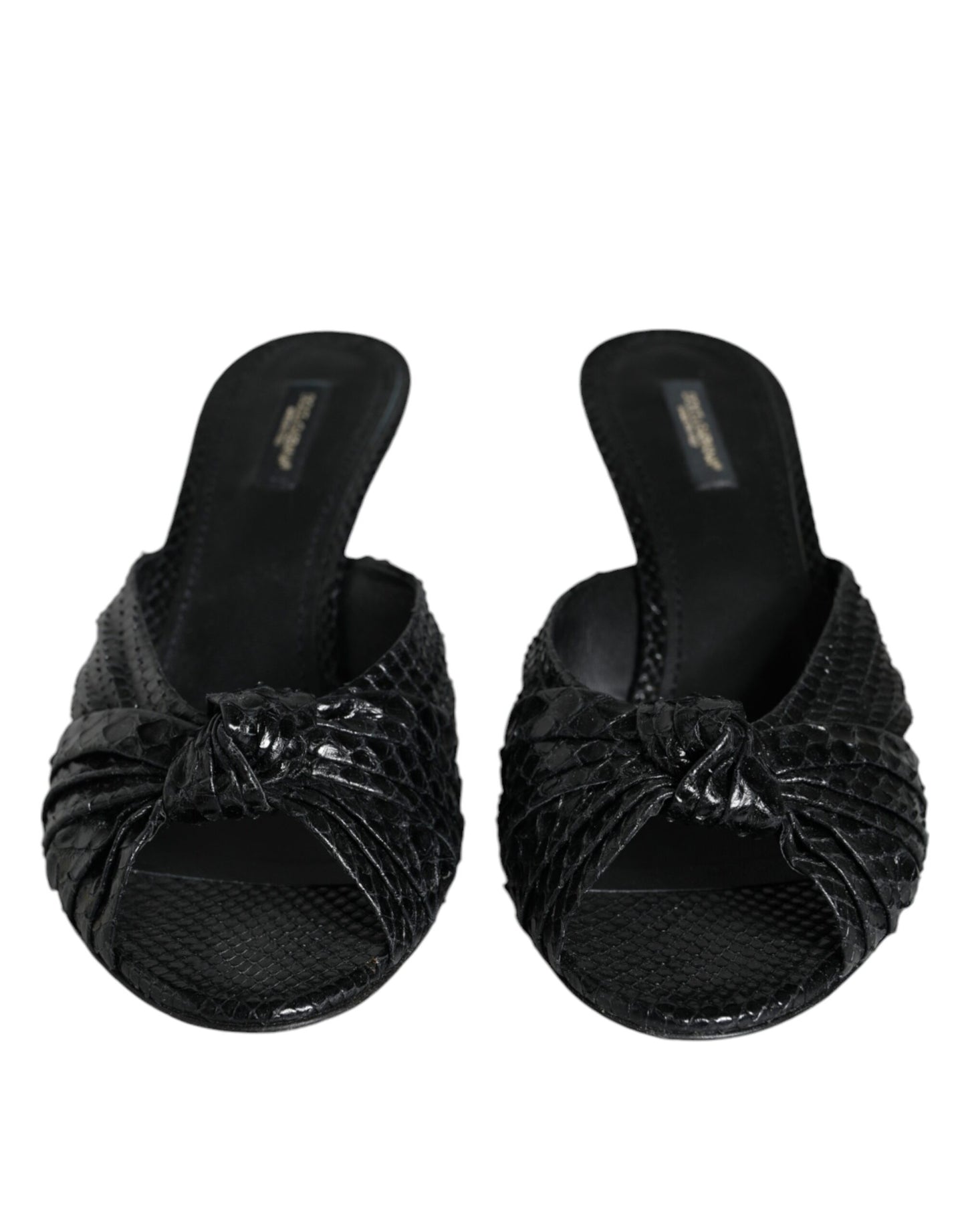 Чорні шкіряні туфлі Dolce &amp; Gabbana