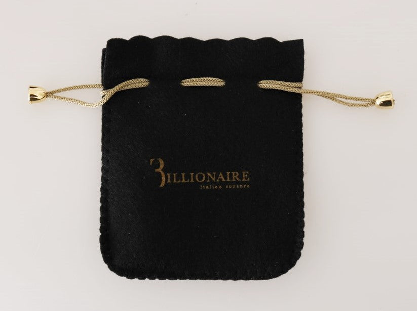 Коричневий шкіряний елегантний чоловічий гаманець Billionaire Italian Couture