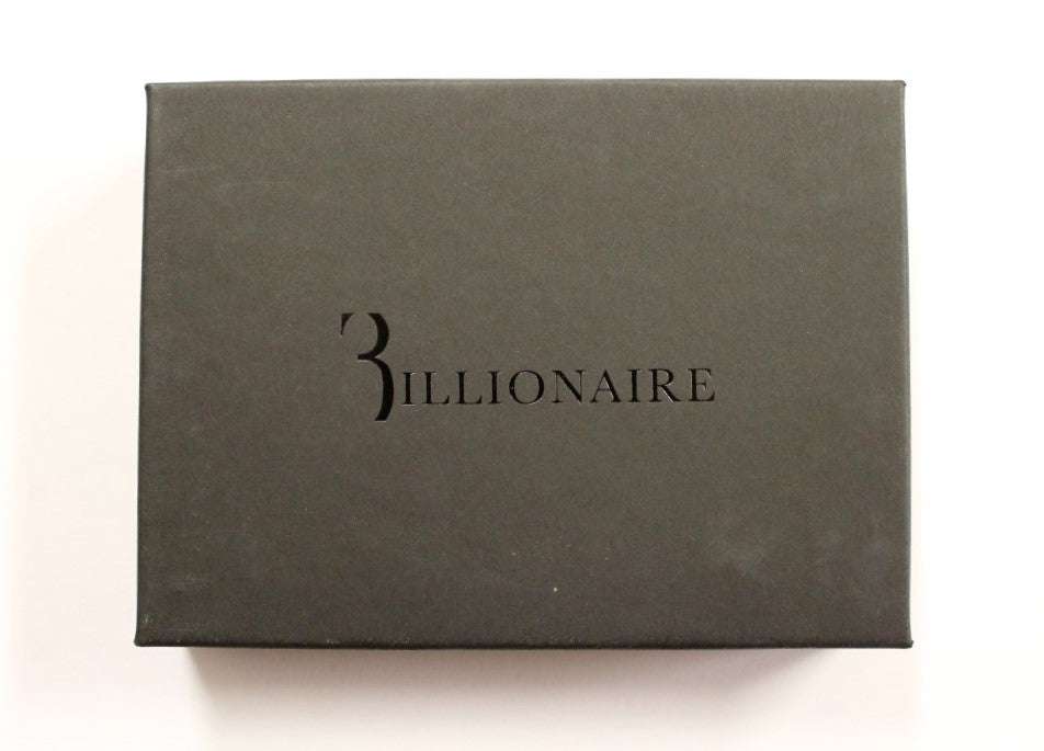 Коричневий шкіряний елегантний чоловічий гаманець Billionaire Italian Couture