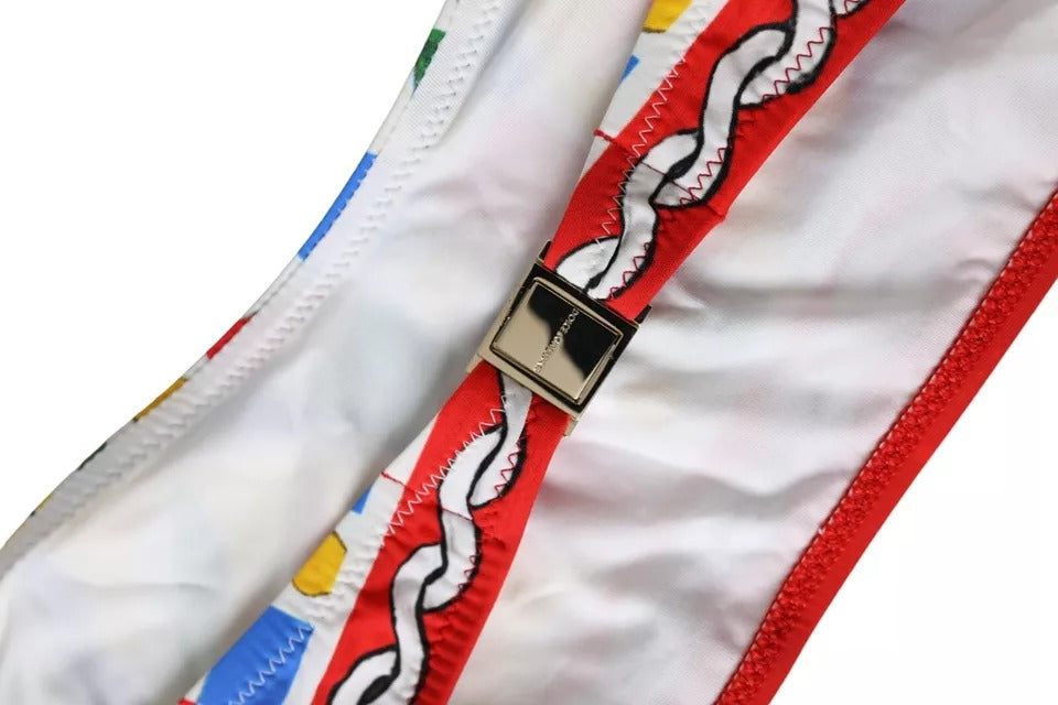Верхнє бікіні Dolce &amp; Gabbana Multicolor Carretto Bandeau