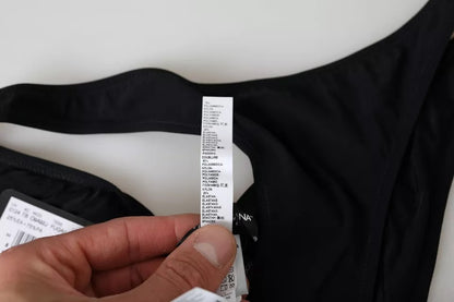 Чорні нейлонові купальники Dolce &amp; Gabbana. Пляжний одяг. Нижнє бікіні