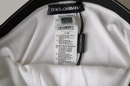 Біла бавовняна білизна Dolce &amp; Gabbana Stretch з фірмовим логотипом