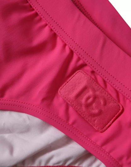 Dolce &amp; Gabbana Pink Nylon DG Logo Beachwear Shorts Купальники чоловічі
