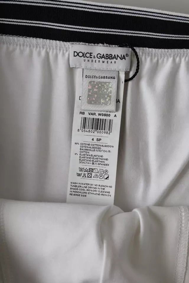 Звичайні боксери Dolce &amp; Gabbana з білої суміші бавовни