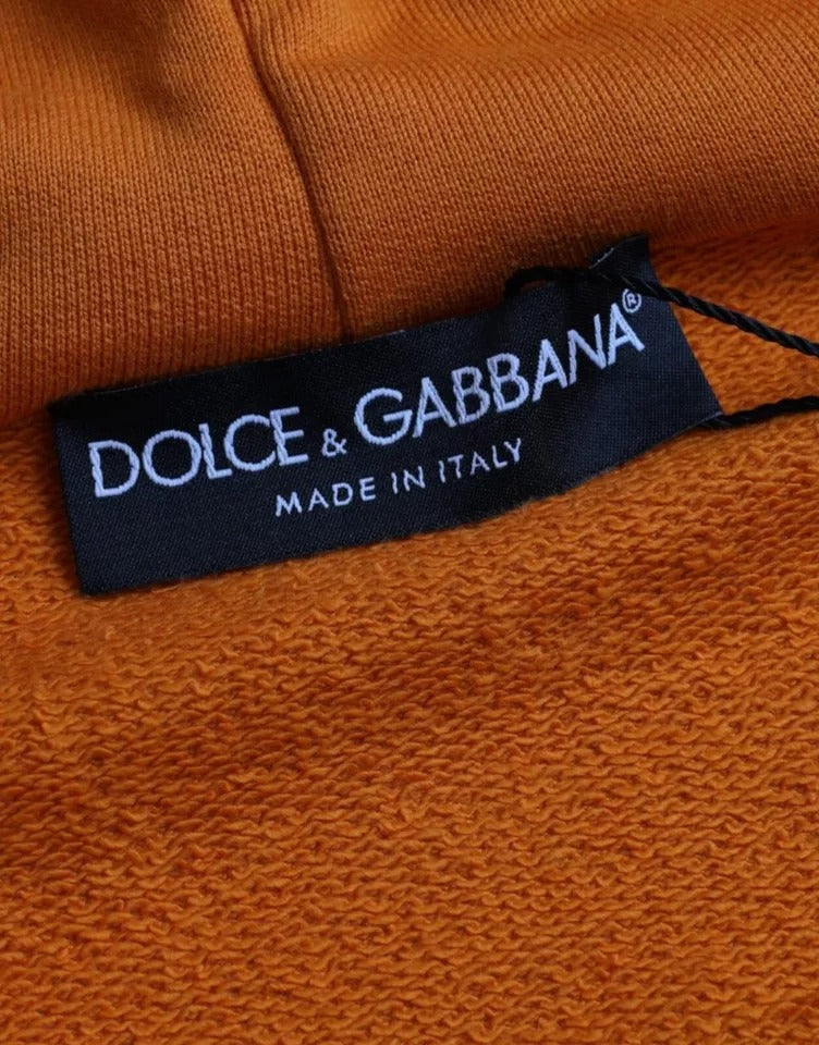 Помаранчевий пуловер з капюшоном і світшот Dolce &amp; Gabbana