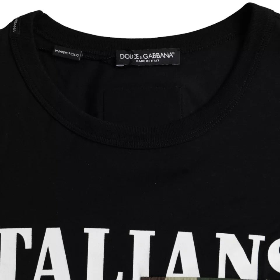 Бавовняна футболка Dolce &amp; Gabbana з коротким рукавом і камуфляжним кольором