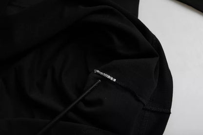 Бавовняна футболка з круглим вирізом із тисненням чорного логотипу Dolce &amp; Gabbana