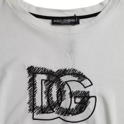 Біла футболка Dolce &amp; Gabbana з круглим вирізом і короткими рукавами