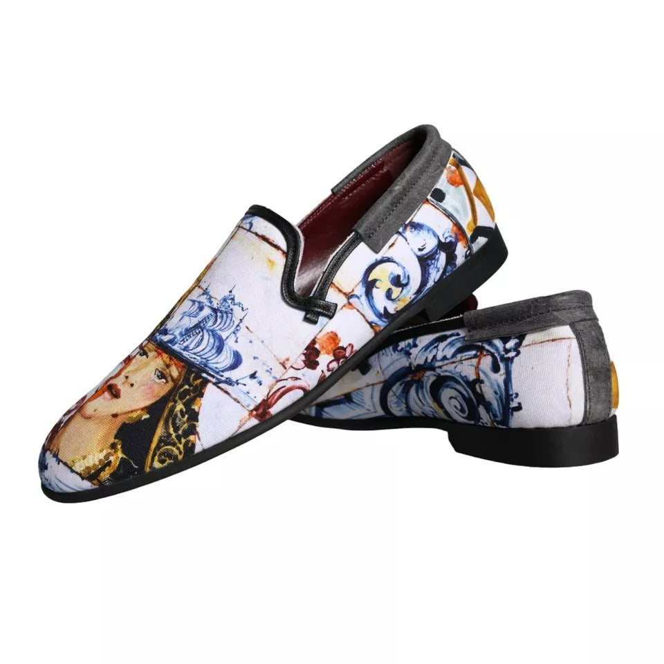 Чоловічі лофери Dolce &amp; Gabbana Multicolor Madonna Majolica Amalfi