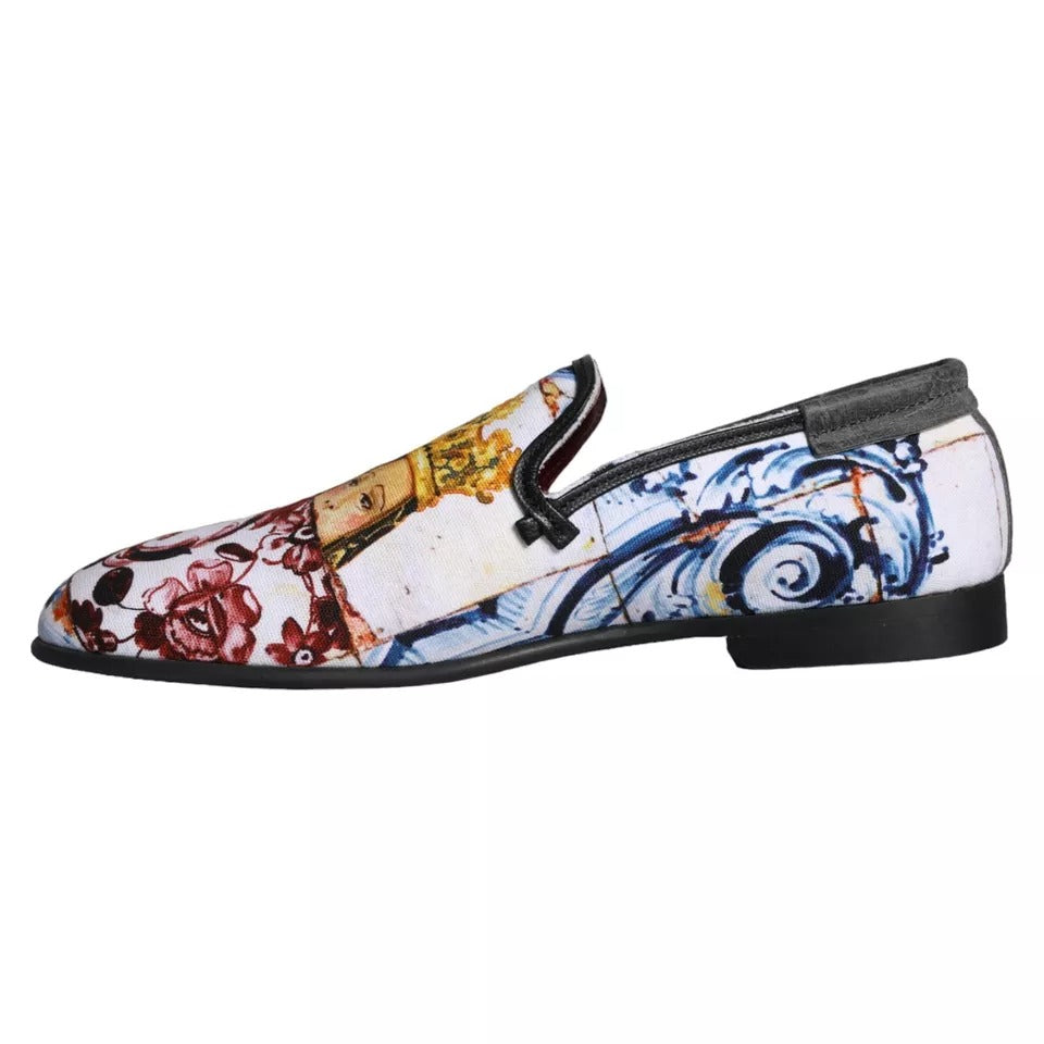 Чоловічі лофери Dolce &amp; Gabbana Multicolor Madonna Majolica Amalfi