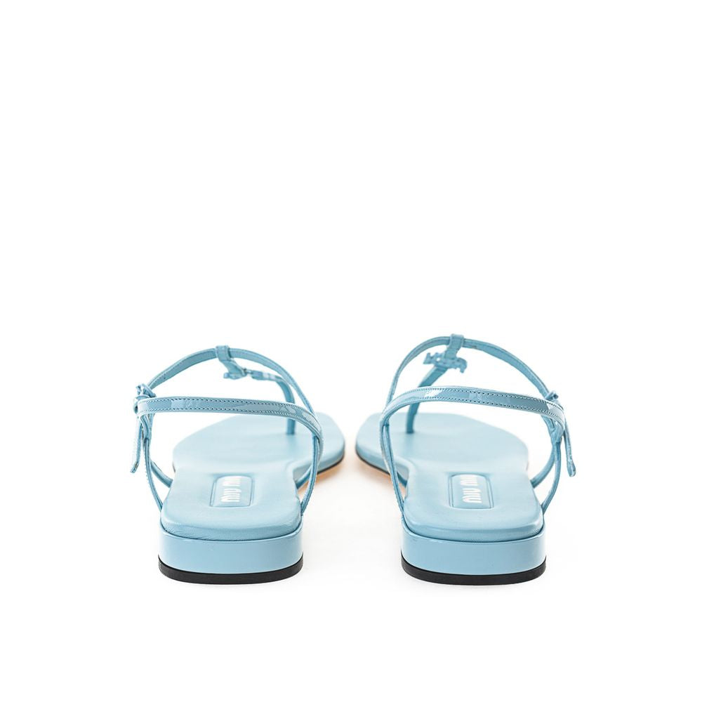 Босоніжки Miu Miu Light Blue Vernice