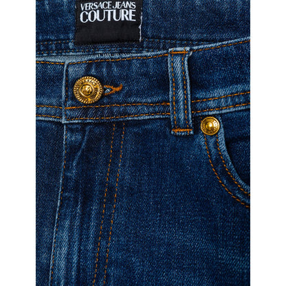 Сині бавовняні джинси та штани Versace Jeans