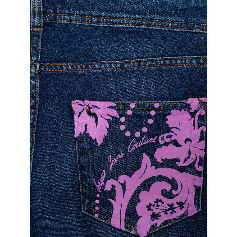 Сині бавовняні джинси та штани Versace Jeans