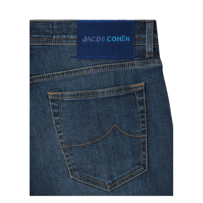 Сині бавовняні джинси та штани Jacob Cohen