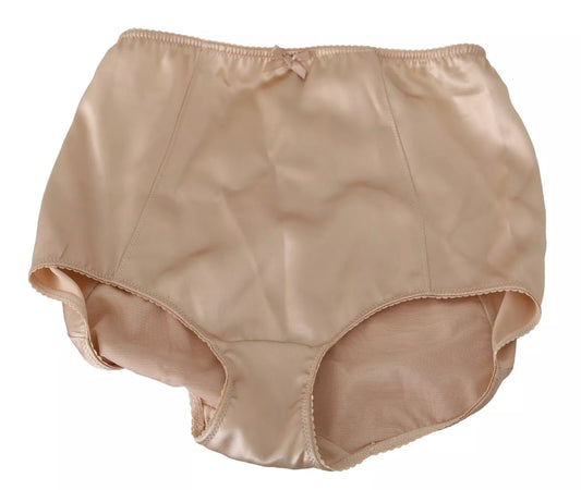 Нижня білизна Dolce &amp; Gabbana Beige Flower Logo Stretch Bottoms