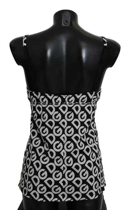 Купальники Dolce &amp; Gabbana Black DG Mania без рукавів