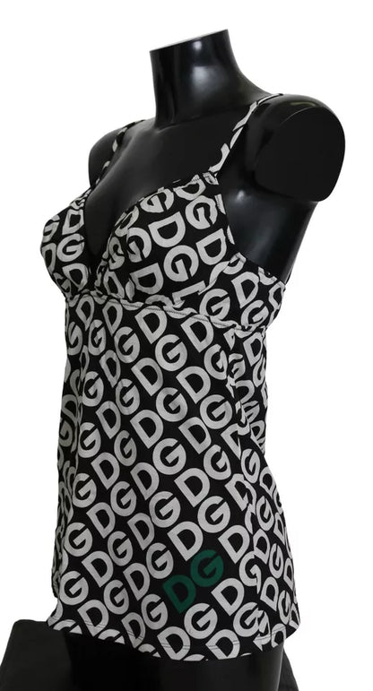 Купальники Dolce &amp; Gabbana Black DG Mania без рукавів