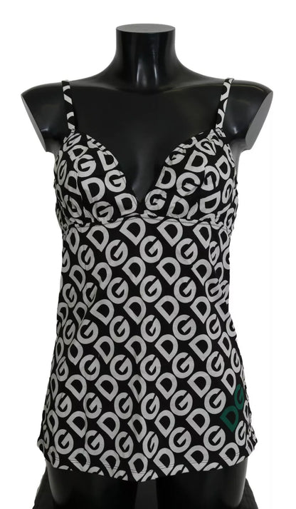 Купальники Dolce &amp; Gabbana Black DG Mania без рукавів