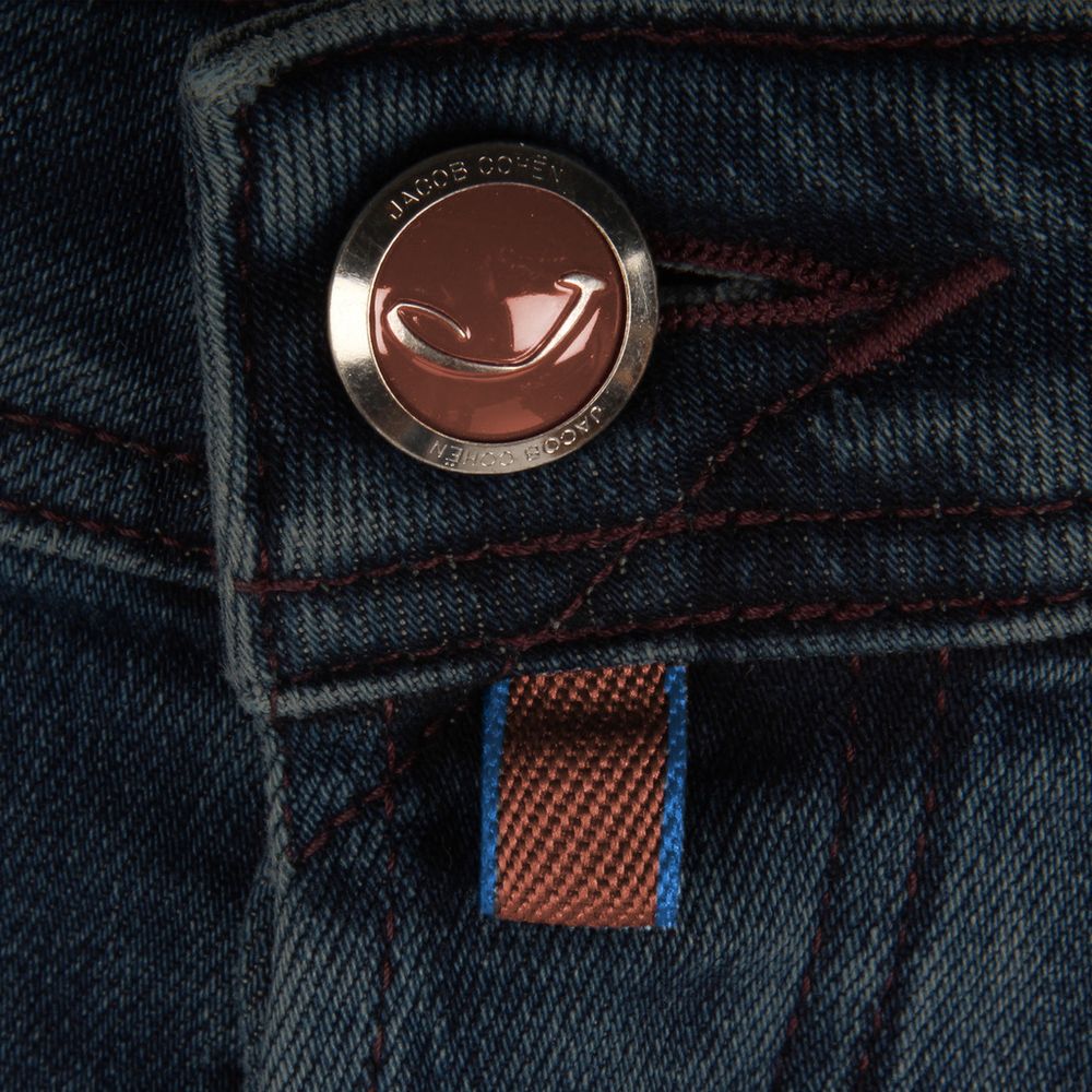 Сині бавовняні чоловічі джинси Jacob Cohen Slim Fit
