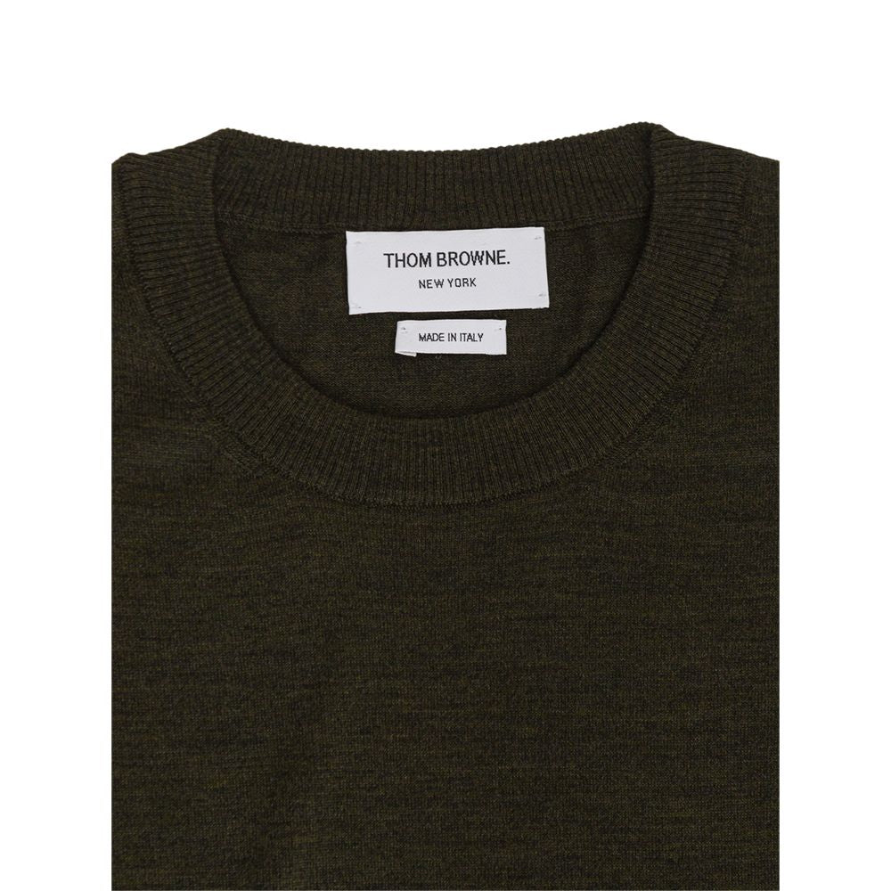 Зелений вовняний светр Thom Browne