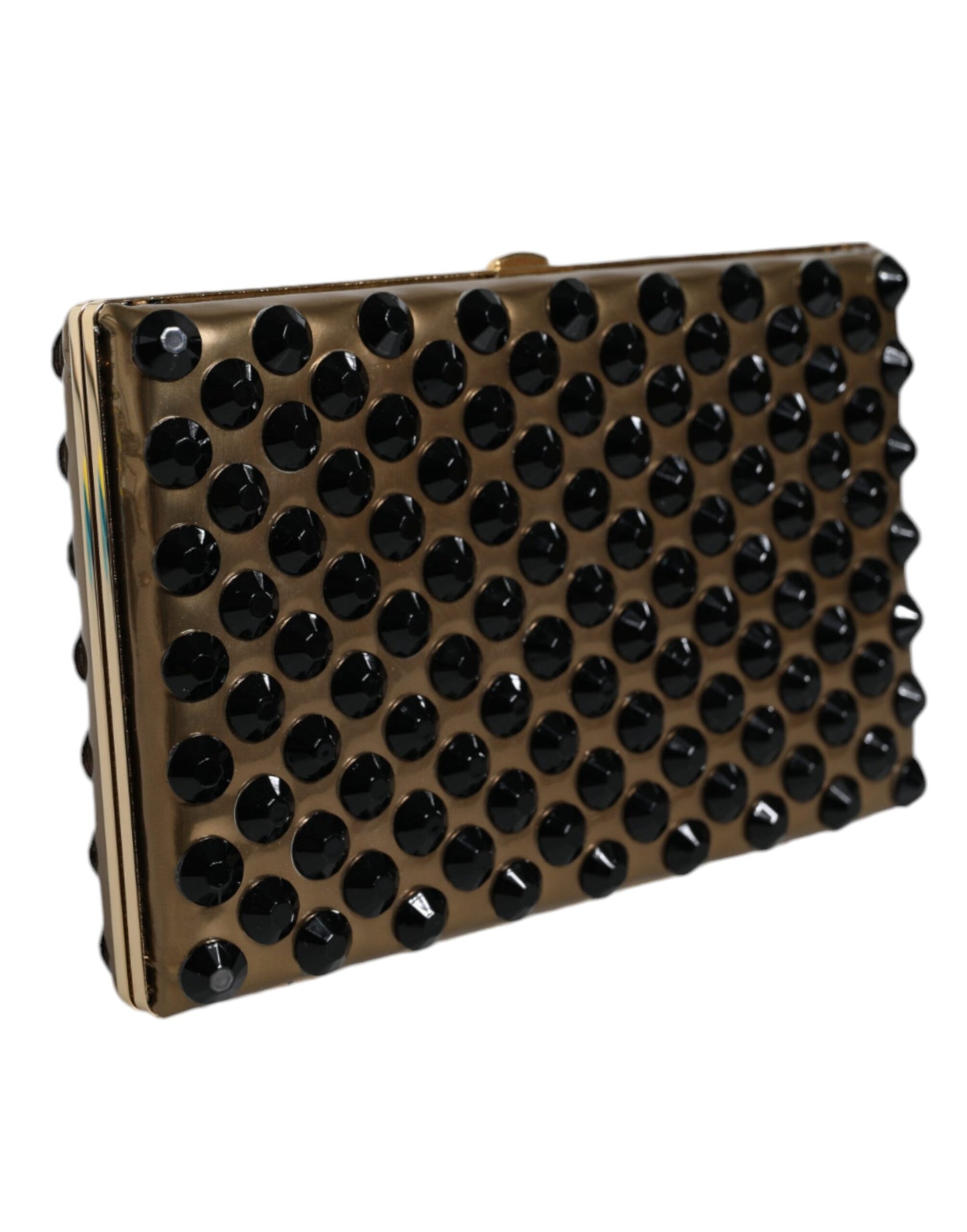 Dolce &amp; Gabbana Gold Crystal Bifold Clutch Evening Party Жіноча сумка-гаманець