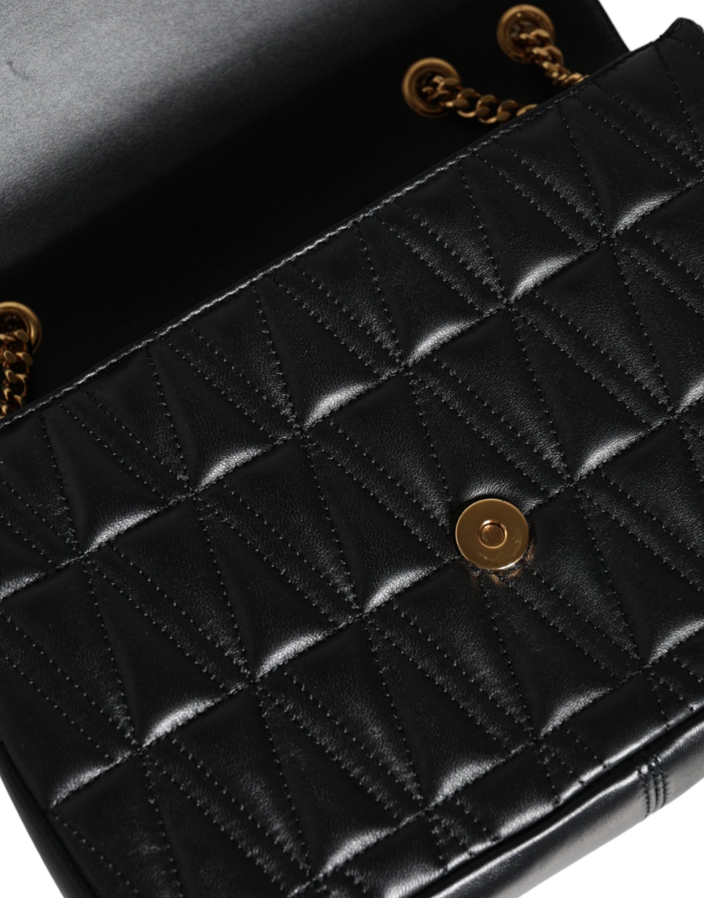 Чорна шкіряна сумка Versace Mini Nappa через плече