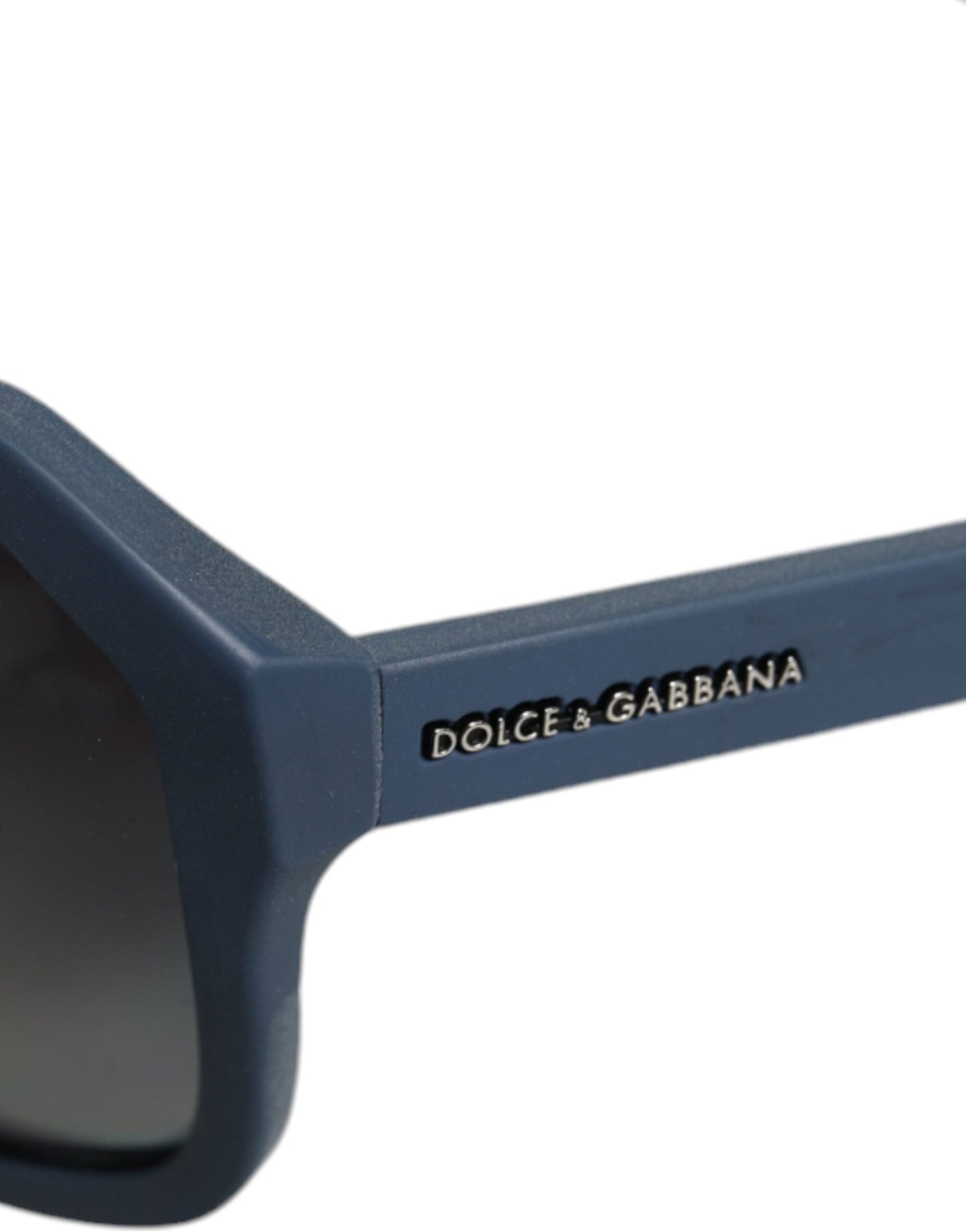 Сонцезахисні окуляри Dolce &amp; Gabbana з поляризованими дзеркальними лінзами в синій металевій оправі