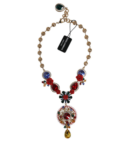 Елегантне намисто Dolce &amp; Gabbana із латунним ланцюжком із золотистими прикрасами