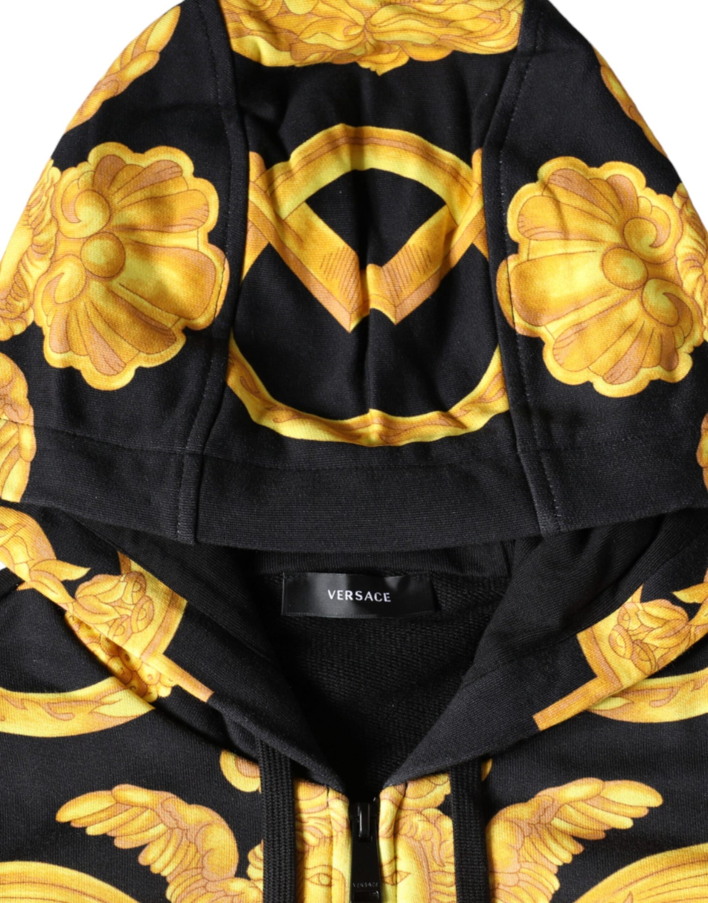 Бавовняна толстовка з капюшоном і принтом Versace Black Medusa