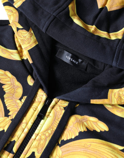 Бавовняна толстовка з капюшоном і принтом Versace Black Medusa