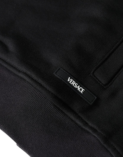 Бавовняна толстовка з капюшоном і принтом Versace Black Medusa