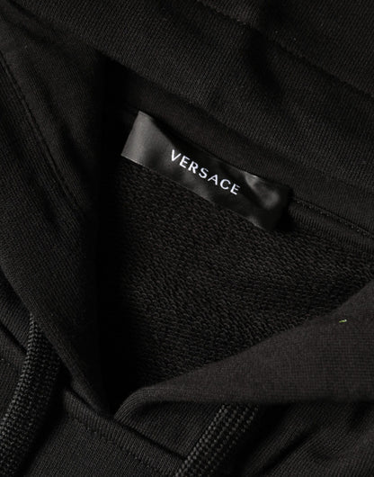 Бавовняна толстовка з принтом Versace Black Medusa. Пуловер. Светр