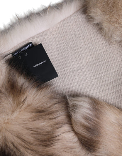 Теплий зимовий шарф Dolce &amp; Gabbana Frost Fox Hutr